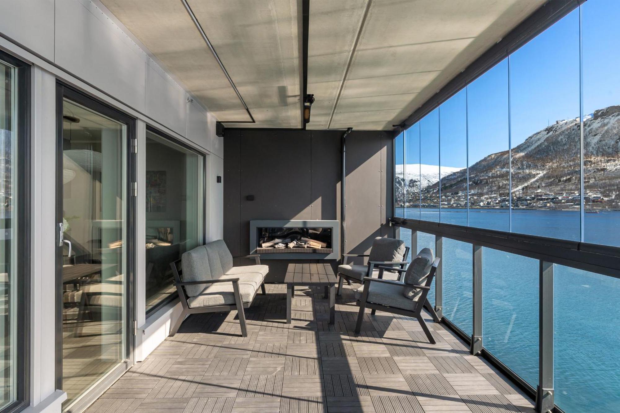 Premium Penthouse Sea & Mountain View Leilighet Tromsø